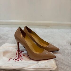 Christian Louboutin Nude Patent Leather Heels